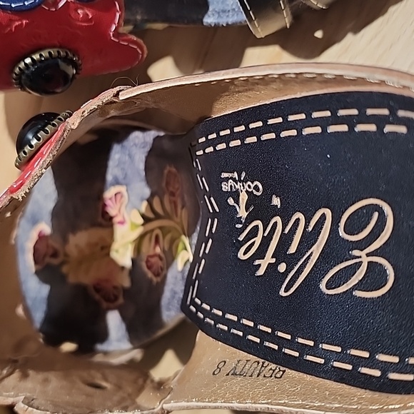 Corkys elite leather sandal wedge - Picture 3 of 6